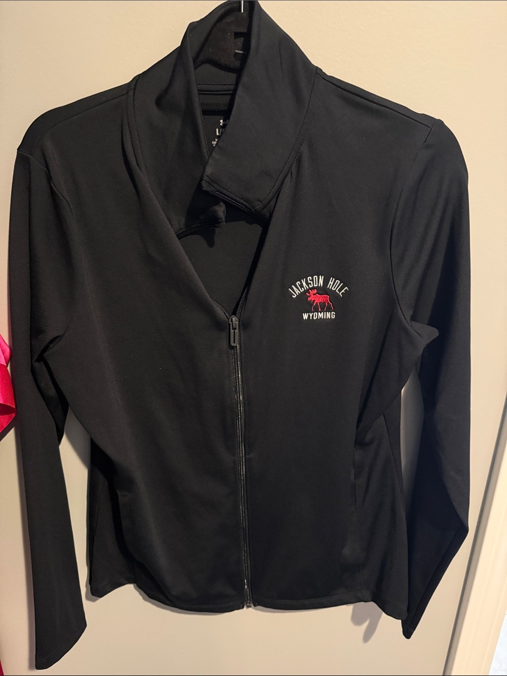 Woman’s under armour Jackson hole zip up track jacket Black Full-Zip Jacket